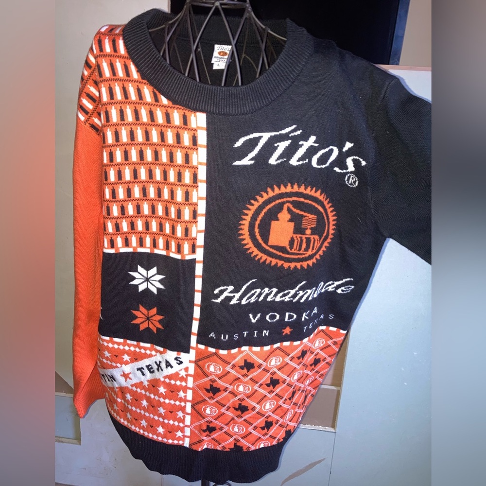 Tito’s holiday Sweater